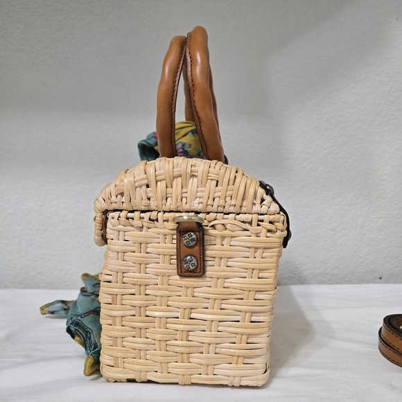 Patricia Nash Woven Handbag with Leather Accents Size S - Picture 3 of 12